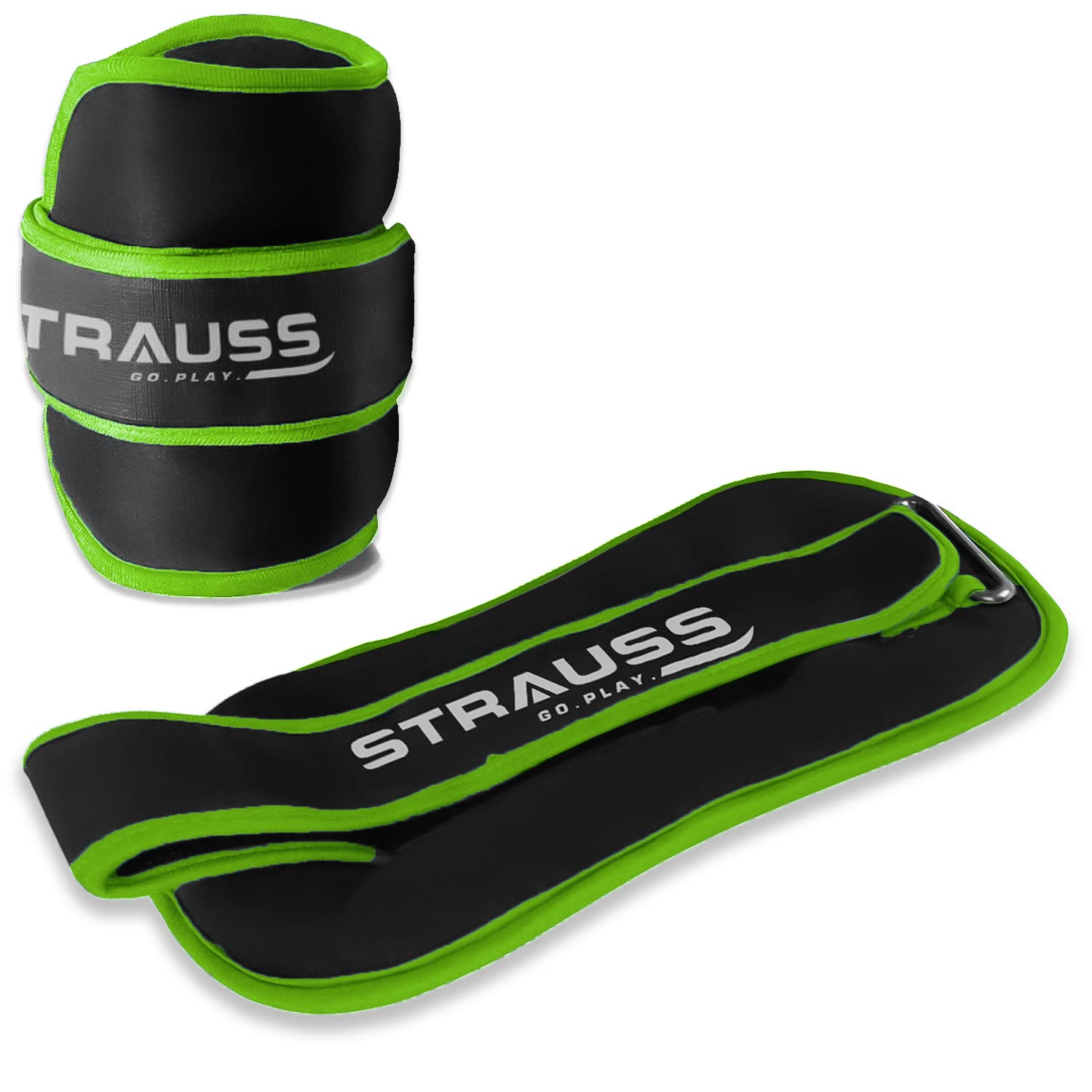 Strauss Ankle Weights for Exercise & Fitness|Adjustable Round Belt Design|Leg Weights for Strength Training,Walking Running, Jogging,Exercise & Gym Workout|Comfortable & Durable |1Kg(Each)(Green Pair) (B08RDFK8X3) Amazon Price History, Amazon Price Tracker