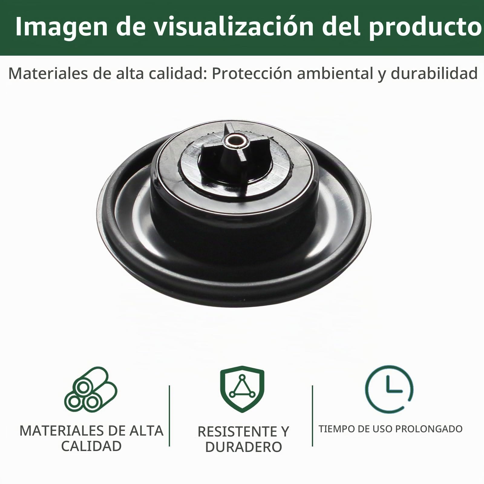 Diafragma de válvula de repuesto de 3/10.2 cm - 2.5 cm | 100236 para Irritrol 2400, 2600,2700DPR, paquete de 2