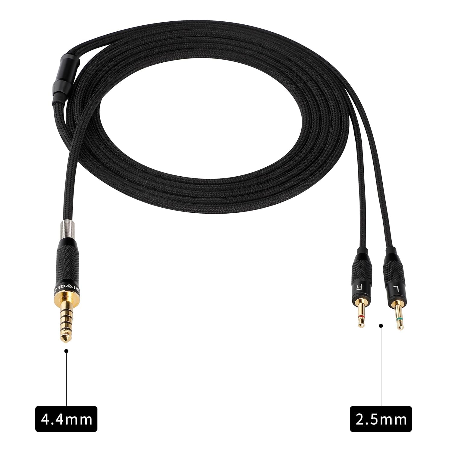 Amazon | SIV-PHN ヘッドホン用ケーブル 4.4mm ⇔ 2.5mm 2極(LR) BLK