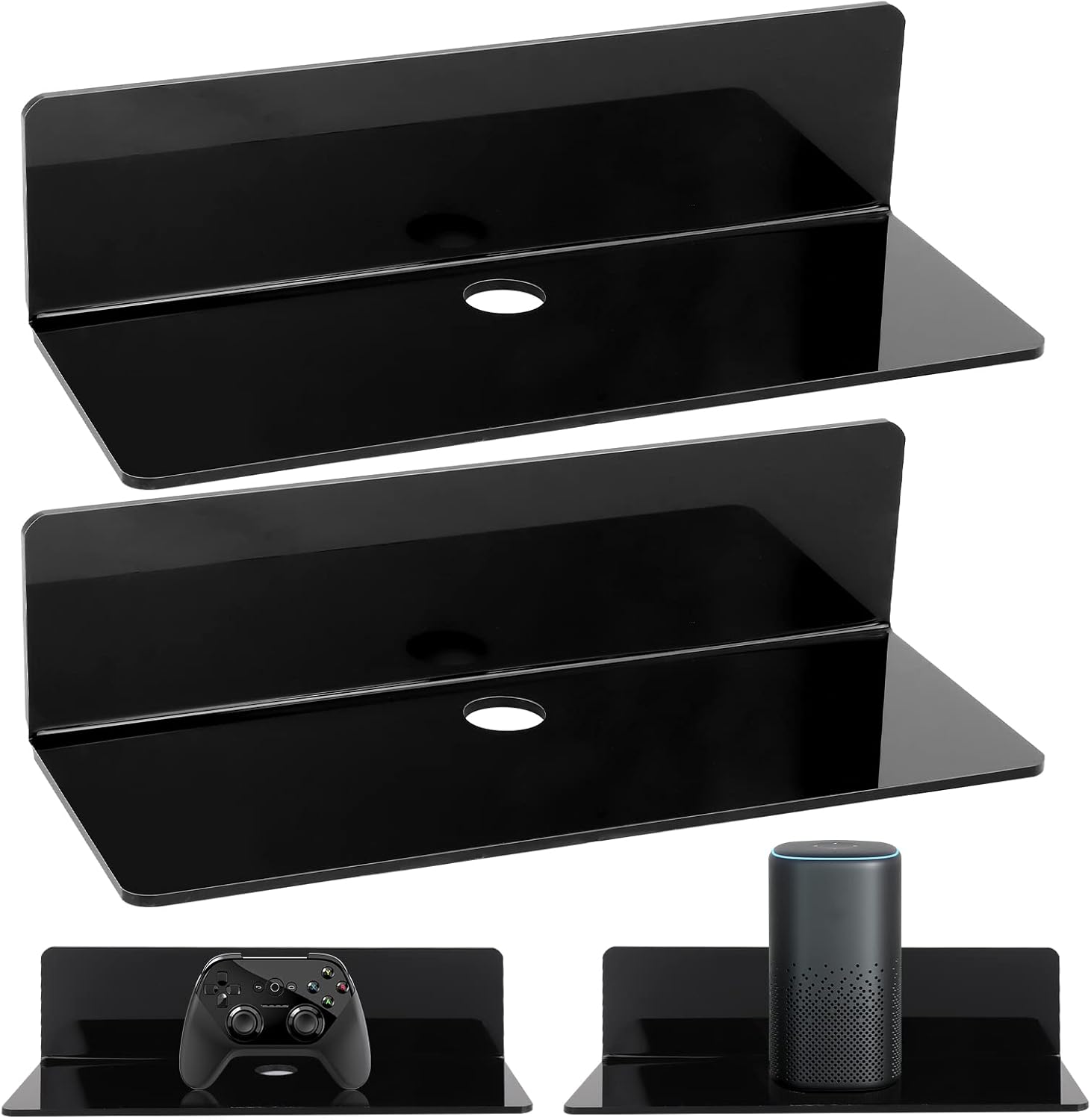 DIGHEIGG Acrylic Floating Shelves, Small Wall Shelves