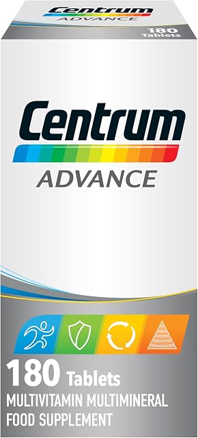 Centrum Advance Multivitamin & Mineral Tablets, Pack of 180