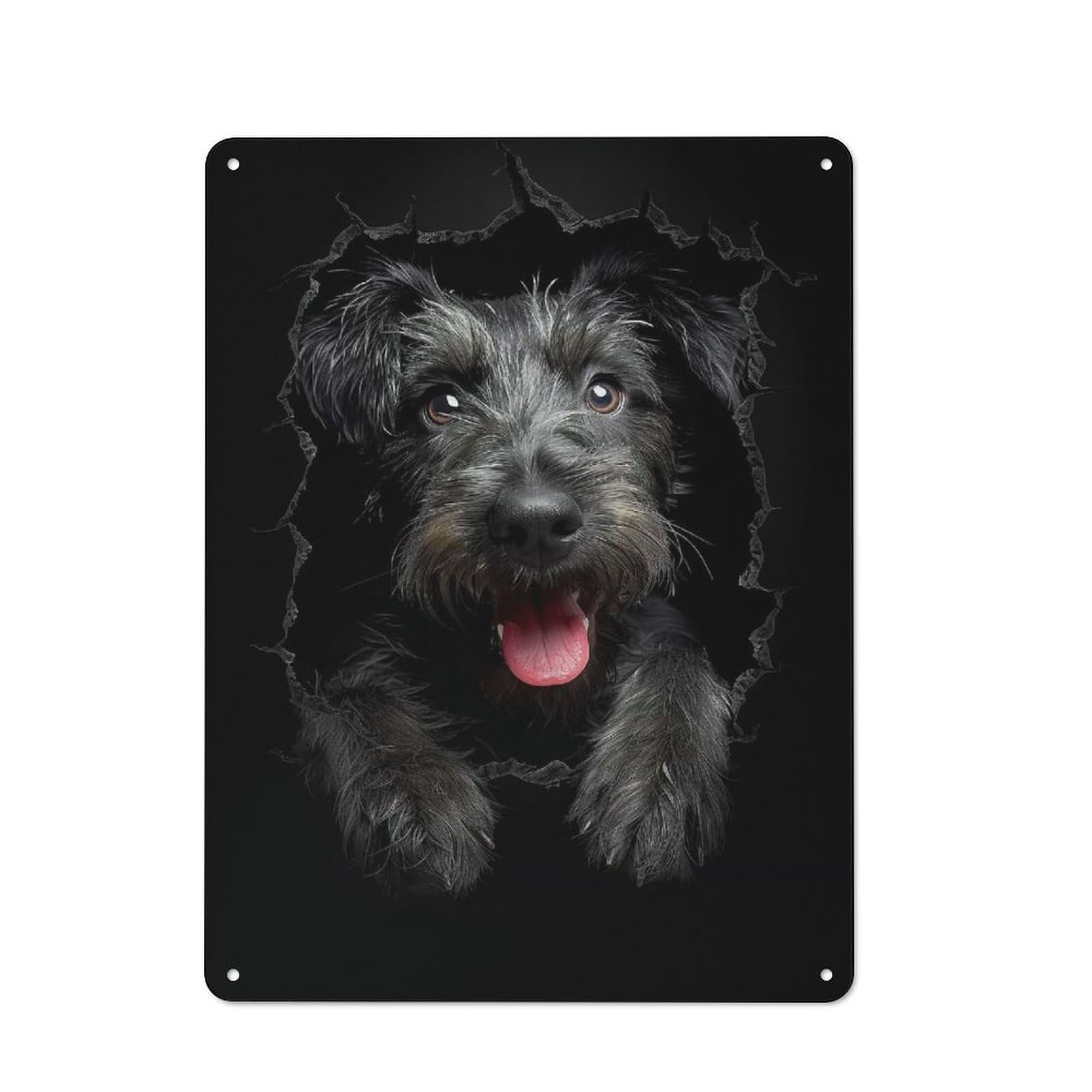 Junmoney Style-5 Irish Wolfhound Printed Metal Sign 40X30cm For Garage Wall, For Collectors Of Vintage Metal Wall Decor