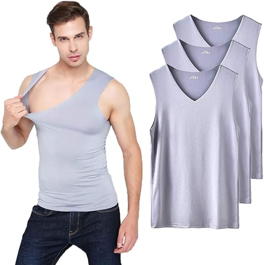 Amazon Pcb 3枚 セット メンズ インナー カットオフ シャツ シームレス 30ノースリーブ タンクトップ 肌着 スポーツ 速乾 トレーニング ウェア 年中 タンクトップ 通販