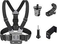 Vista 8 de 5 in 1 Chest Mount Chest Strap Mount Adjustable Accessories Kit Compatible with GoPro Hero 10,9,8,7,6, 5,4,Fusion,DJI Osmo Action Cameras