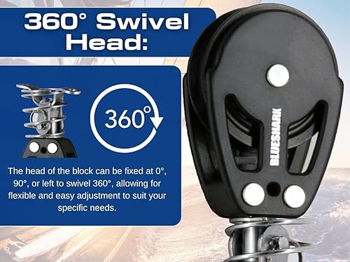 Miniatura 6 de BLUESHARK Bloques de vela de aluminio de 1.496 in eligen