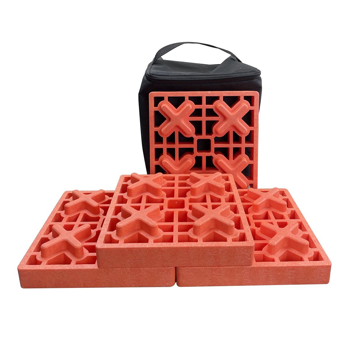 TOPWAY 6 Piezas Bloques de Soporte para Rueda de Coche, Bloques de Espuma Plástica de Nivelación para Caravanas de Servicio Pesado, Ideales para Nivelar Ruedas Individuales y Dobles, Autocaravana