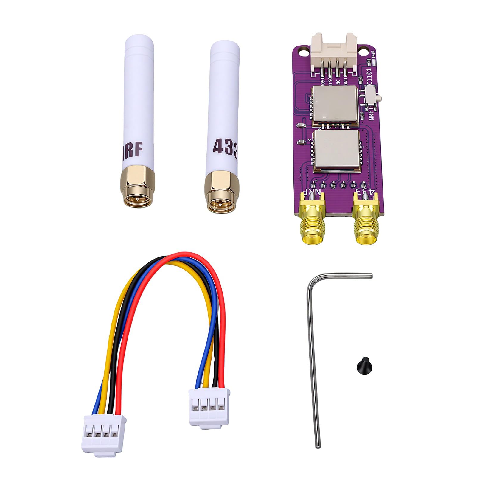 Annadue Moduł RF 2 w 1 dla M5Stack StickC Plus2, CC1101 NRF24, Podwójne