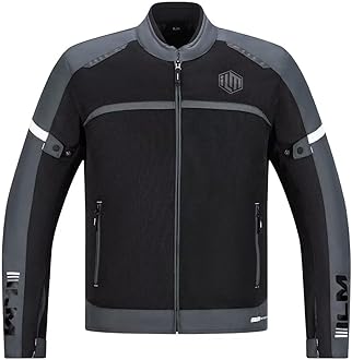 ILM Motorcycle Riding Jacket with Mesh CE Armor and Detachable Thermal Liner Dual Sport All Season for Men Model JAM1