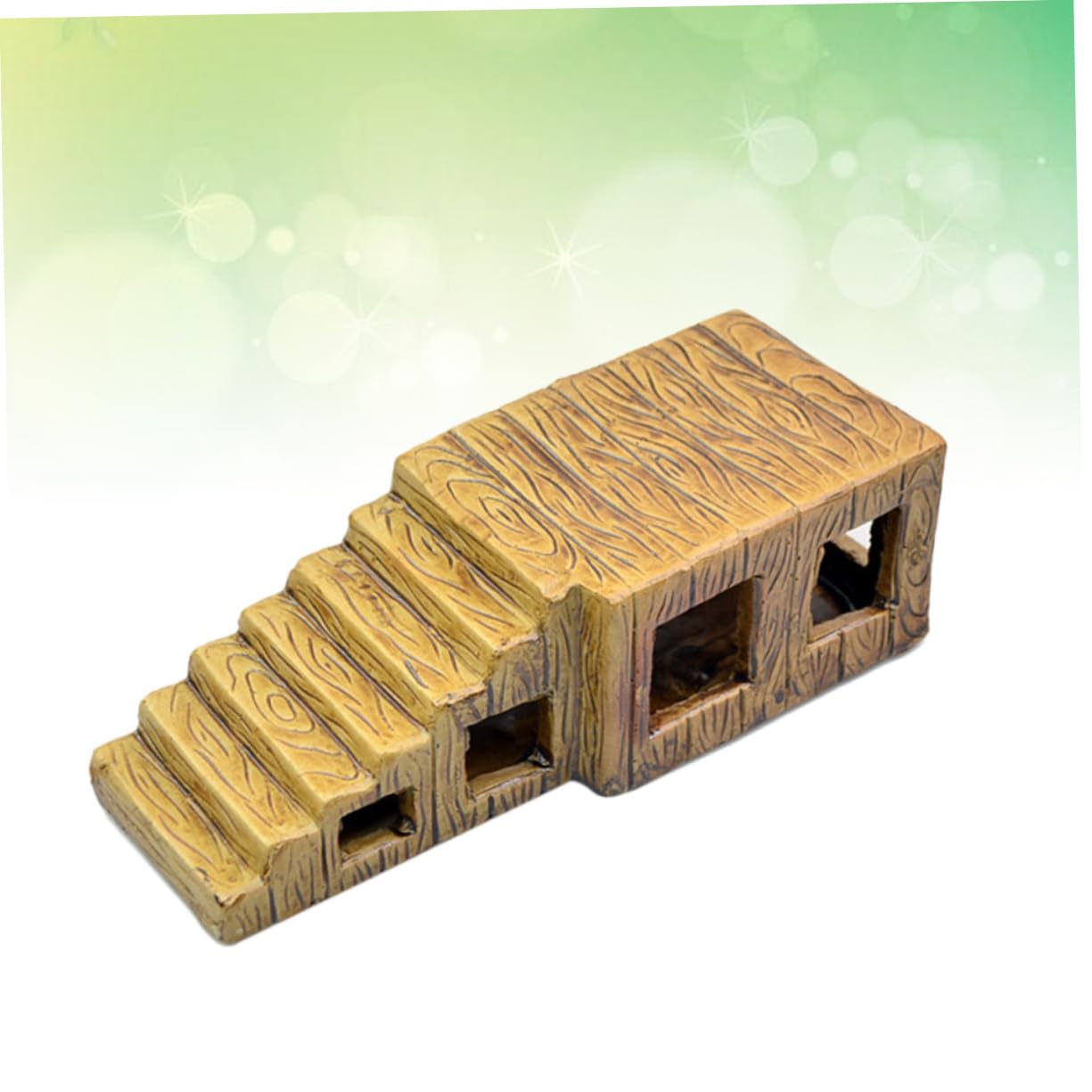 Plataforma de Cerámica para Tortugas de Agua Escalera Decoración Terrario, Adecuada para Acuarios y Contenedores, Resistente y Ecológica para Reptiles