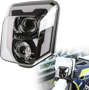Dirtbike LED Headlight Assembly for Husqvarna 701 Enduro Supermoto 2016-2023 FE 250 350 450 501 TE 150 250 300 2017-2023 TX125 Dirtbike Pit Bike Accessories Pack of 1