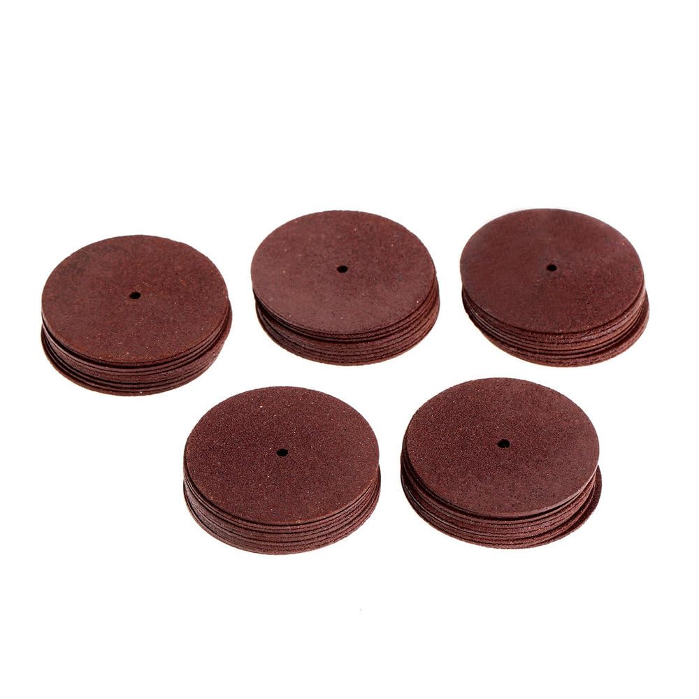 50 Stück 38 mm Zubehör Harz-Schleifscheibe Mini-Kreissäge Trennscheibe Schleifscheiben für Dremel Rotationswerkzeug, 38 mm, 50 Stück