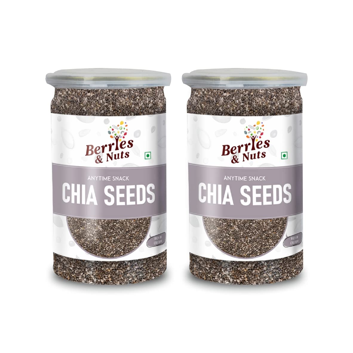 Berries And Nuts Premium Raw Chia Seeds | 500 Grams | 2 Bottle of 250 Grams (B09P9LHXMC) Amazon Price History, Amazon Price Tracker