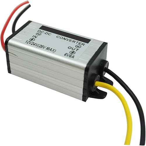 Miniatura 4 de Regulador de convertidor de CC, 12 V reductor de voltaje a 6 V, 6 A, 36 W, módulo de fuente de alimentación CCCC transformador Buck, impermeable,