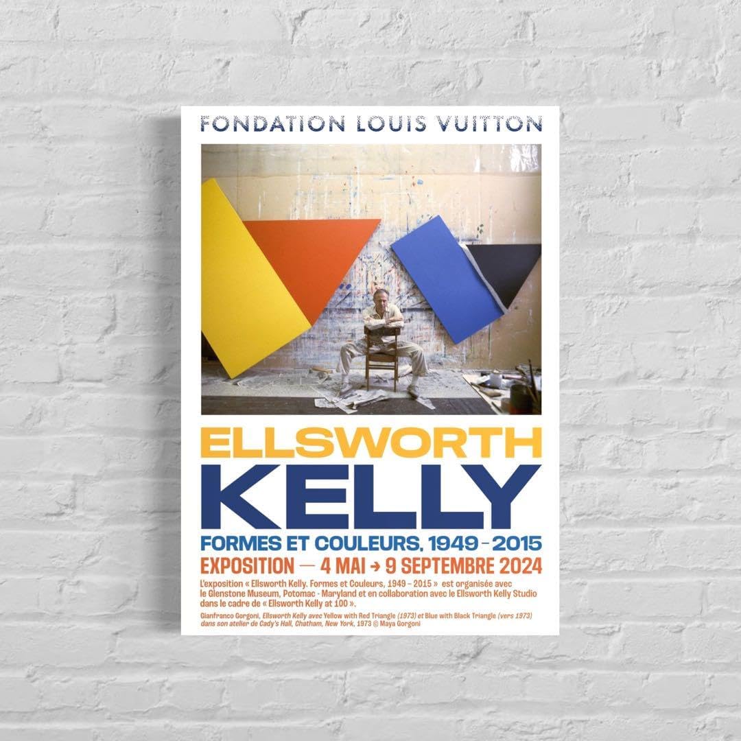 【日本未入荷】エルズワース・ケリー エキシビジョンポスター KELLY、ヴィトン 本未入荷エルズワース・ケリー エキシビジョンポスター KELLY