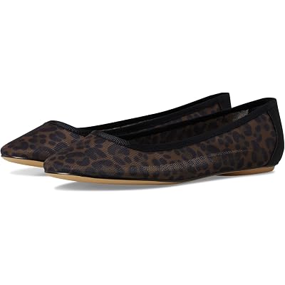Franco Sarto Christina2 Ballerina/Skimmer Shoes tan leopard print mesh