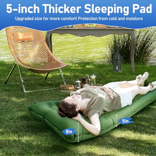 Camping-Mattress-Extra-Thick-5in-Sleeping-Pad-for-Camping-with-Pillow-Single-Backpacking-Camping-Mat-Built-in-Pump-Self-Inflating-Sleeping-Pad-Sleep-Mat-Holds-440-lbs-40D-Nylon-Repair-Kit