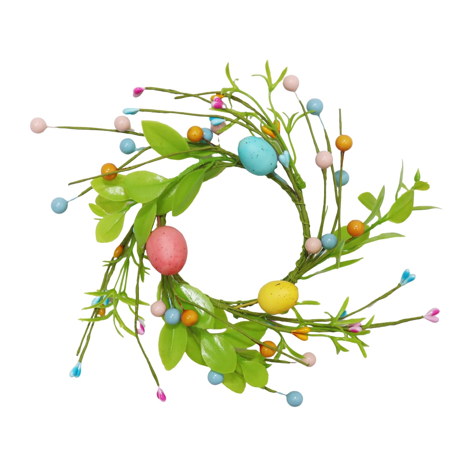 TFAOYS Festival Easters Eggs Wreath Holiday Decoration Easters Garlands Perfect for Door Wall and Store Displays Hanging Wreath