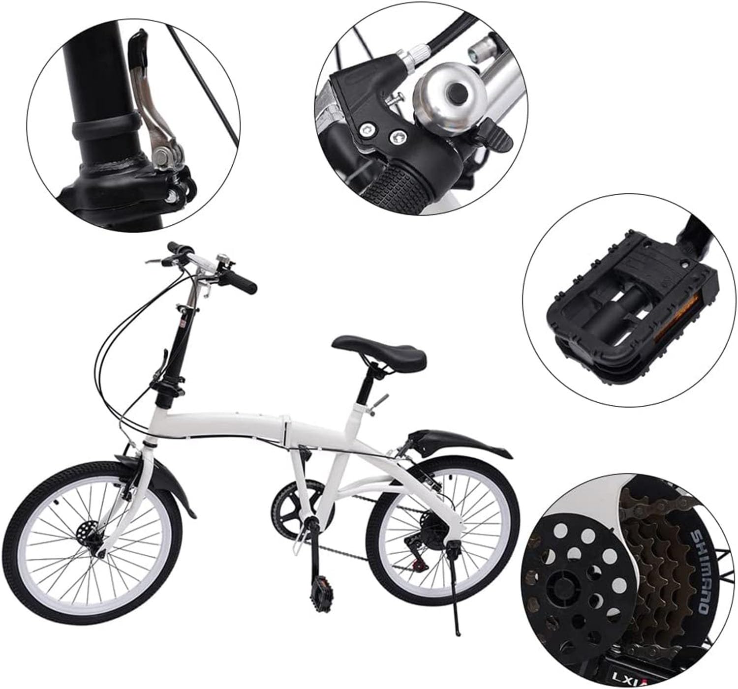 Amazon.co.jp: 折りたたみ自転車、カーボンスチール自転車、折りたたみ