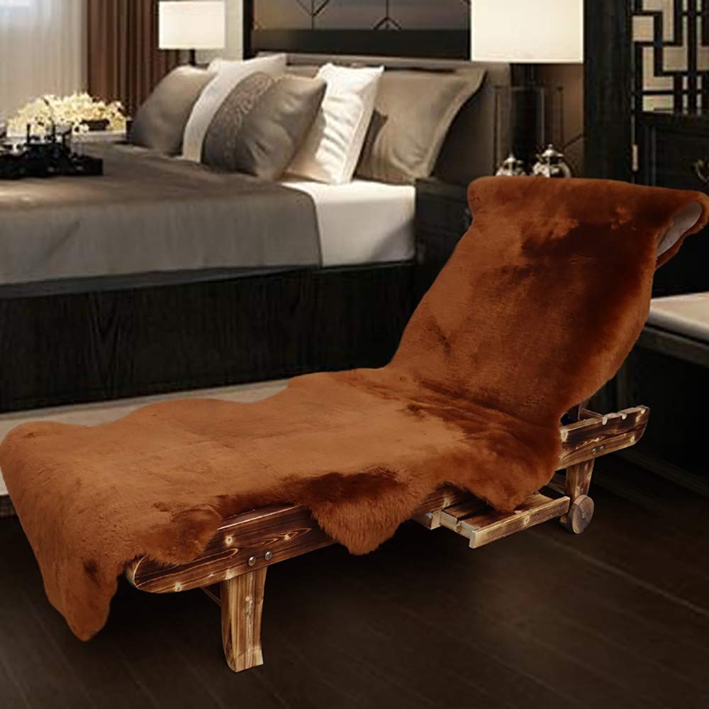 Tapis en Peau de Mouton SynthéTique，Faux Lambskin Rug Fur Sheepskin Style Rugs Peau de Mouton Laine Coussin Chaise Chambre Salon Baie VitréE Couverture, Peut êTre Personnalisé