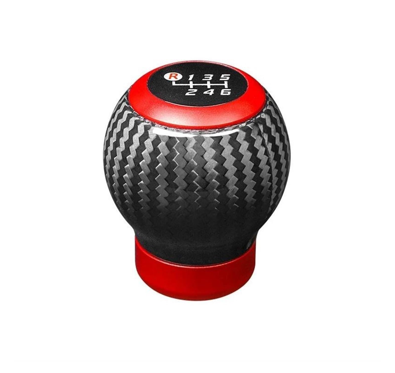 SCKCPNHNPP Gear Stick Knob Carbon Fiber Shift Knob Replacement Gear Lever Console Trim Interior For GR86 For Subaru For BRZ Gear Lever Knob(2022-2025 Red)