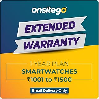 Onsitego 1 Year Extended Warranty for Smartwatches from Rs.1001-1500 (Email Delivery - No Physical Kit) Price In India