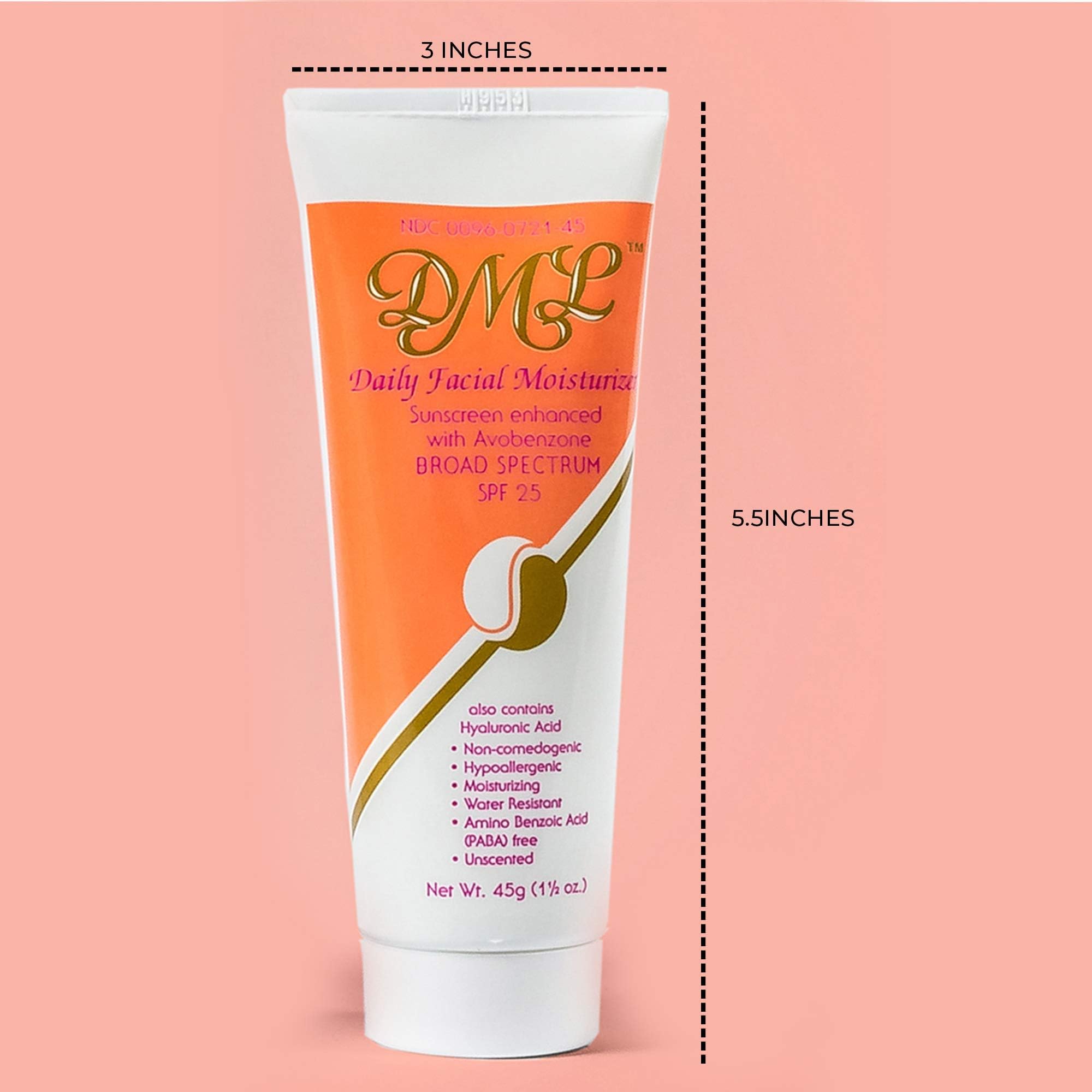 DML Facial Moisturizer SPF- 25, 1.5 Oz