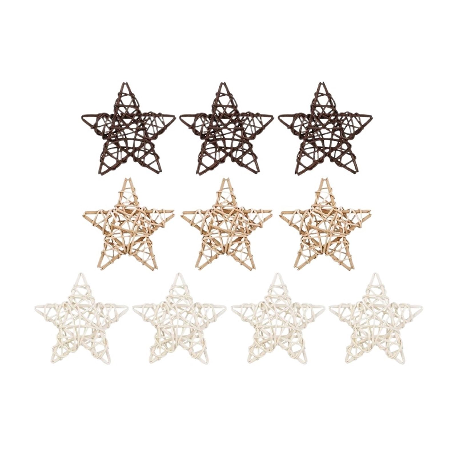 ZUXWUX 10PCS Wood Rattan Balls Holiday Home Decorations Party Supplies