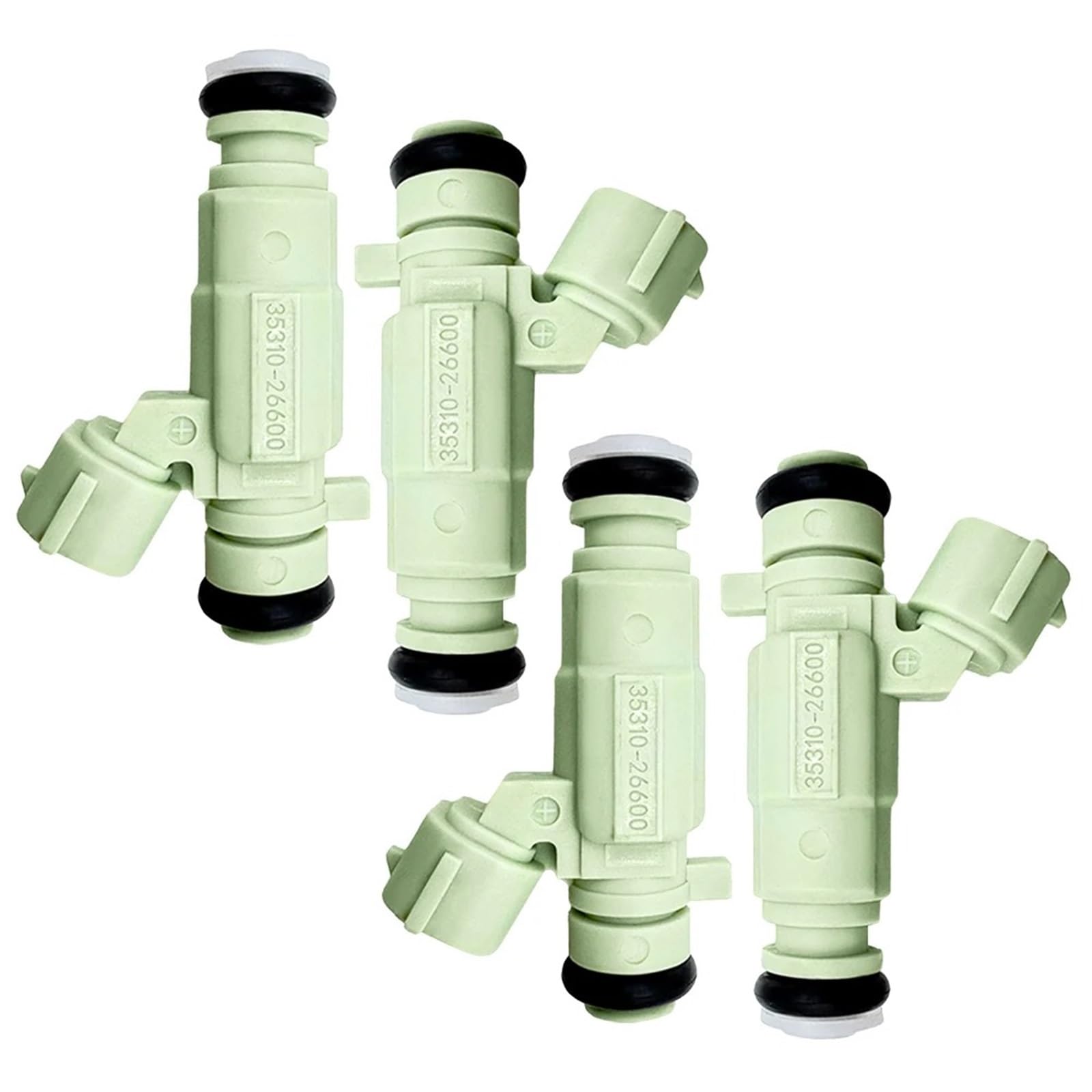 Nwirmtm One Color Injector Fuel For Hyundai For Elantra 2011 14 16 Ix25 Venga 10 Solaris For Kia For Rio 4Pieces 35310-26600 Fuel Injector 3531026600
