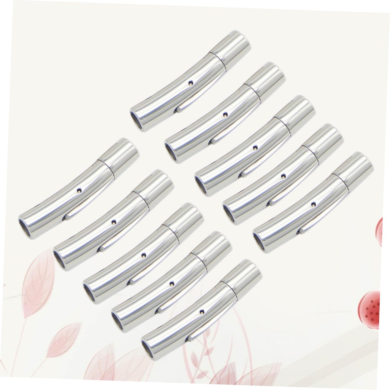 Operitacx 30piezas Conectores Inoxidable Para Joyería Tapa De Pulsera y Collar Accesorios Para Manualidades y Bricolaje