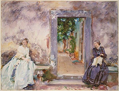The Garden Wall John Singer Sargent impression mate anti-reflet pour mur mal éclairé