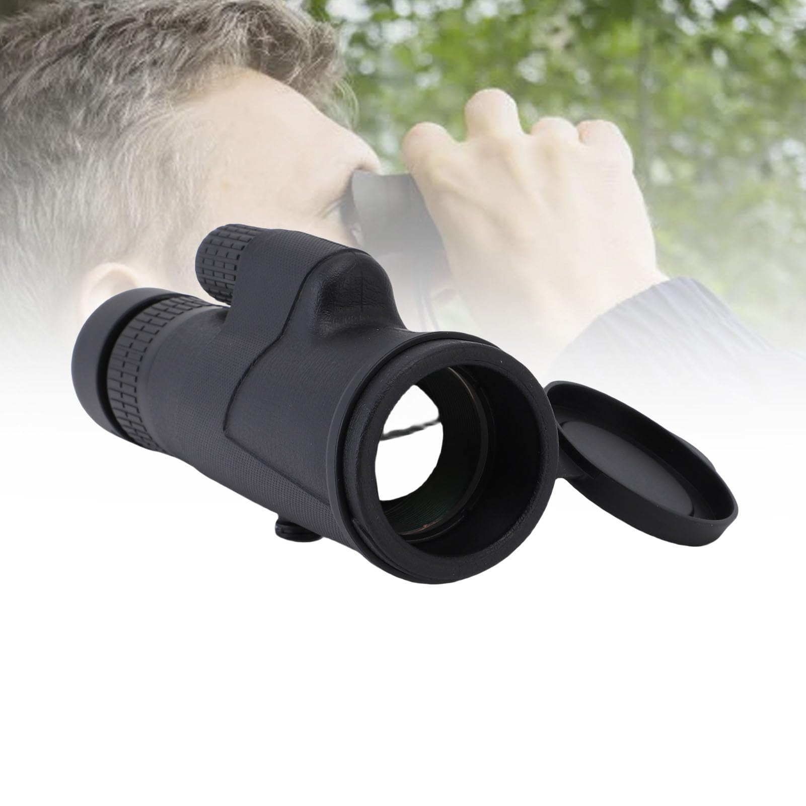 Zerodis Telescopio Monoculare 6-18x42, Zoom Regolabile con Armatura in Gomma per Birdwatching, Campeggio Ed Escursionismo