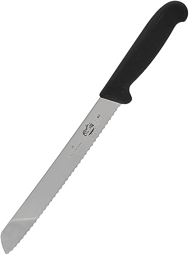 Miniatura 2 de Victorinox 47547 cuchillo dentado para pan con hoja de 1014 pulgadas con mango de fibrox negro Fibrox Pro Negro