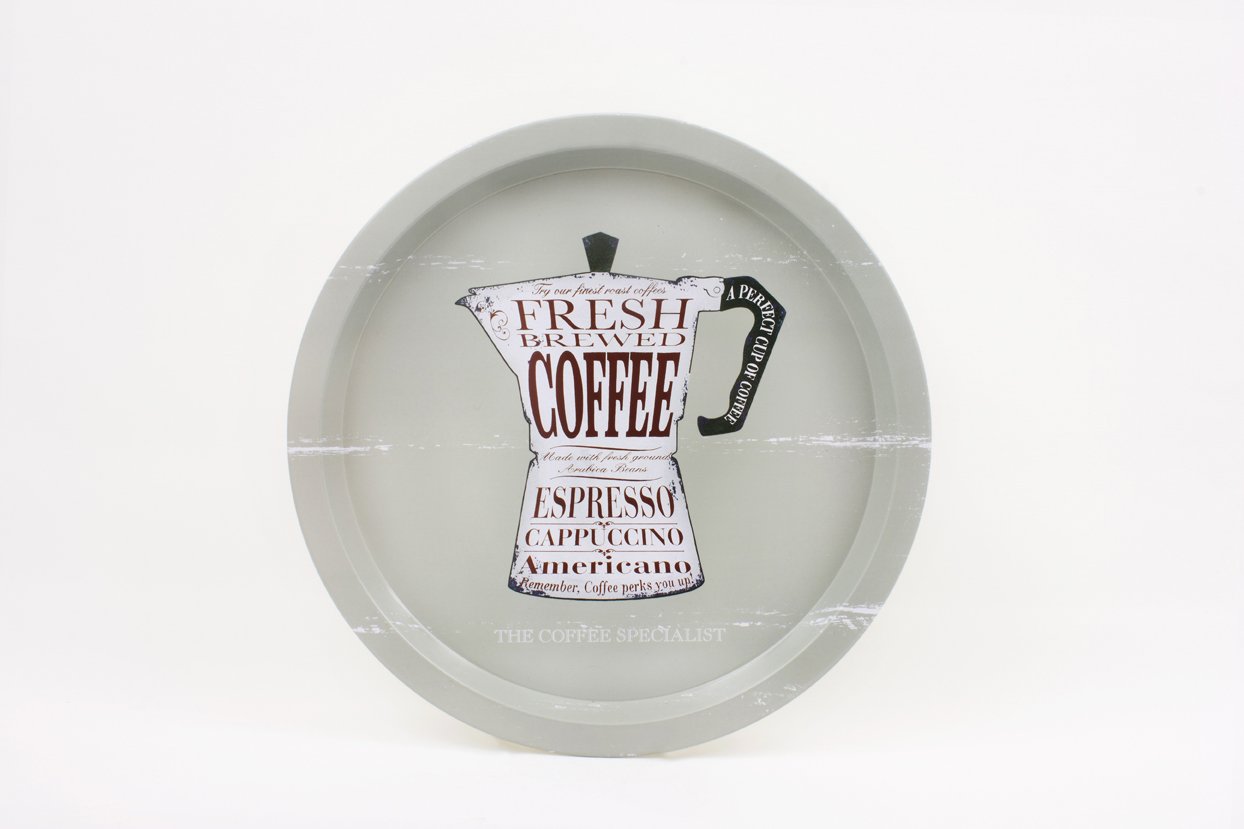 Martin Wiscombe Tin Tray, Coffee