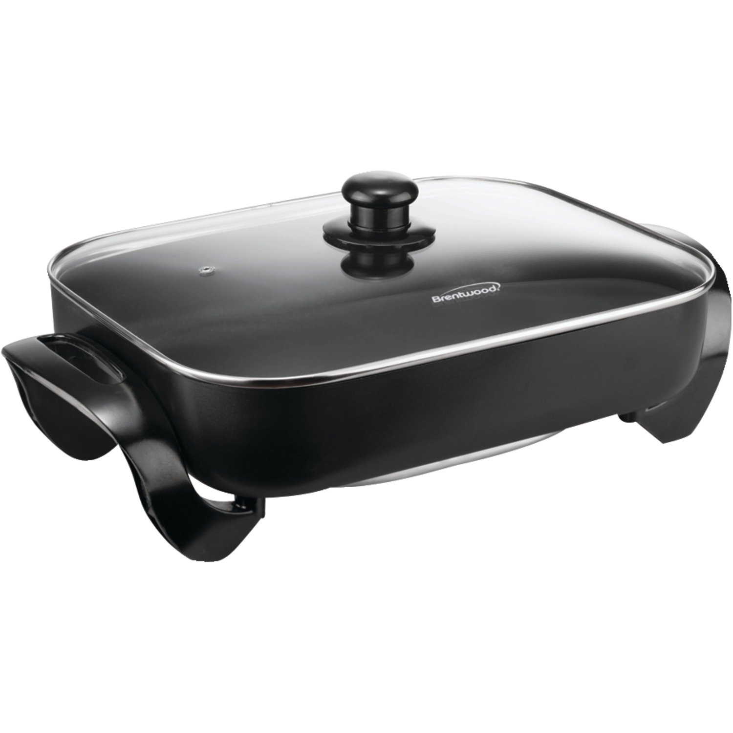 Photo 1 of **MISSING KNOB FOR LID**
Brentwood SK-75 16-Inch Non-Stick Electric Skillet with Glass Lid, Black 16-inch Black
