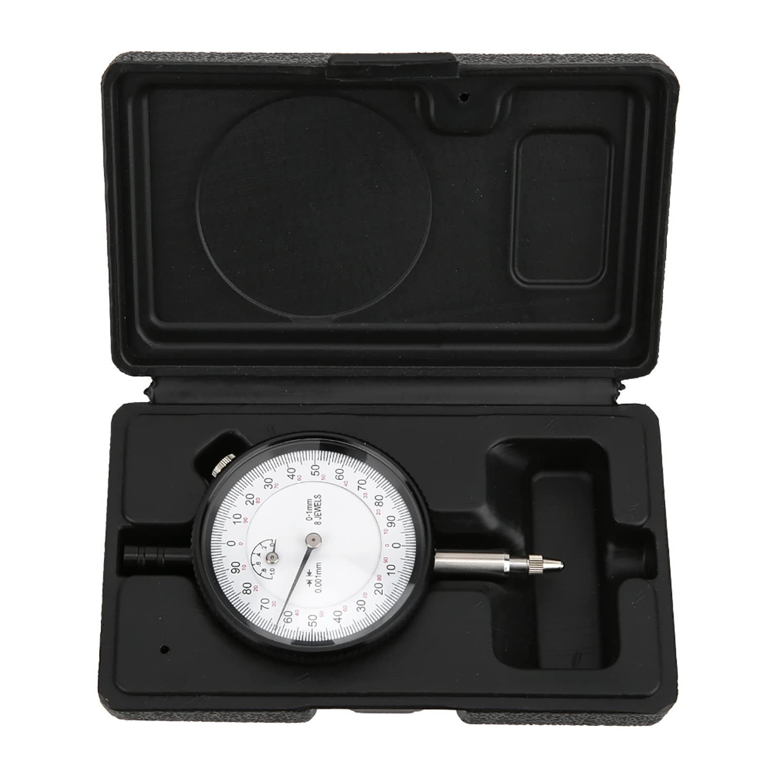 Dial Indicator Gauge, Dial Indicators 0.001mm 0?1mm Dial Gauge Measuring Tool 8 Jewels Shockproof Dial Indicator Micrometer Measuring Tool for 3D Printer Leveling