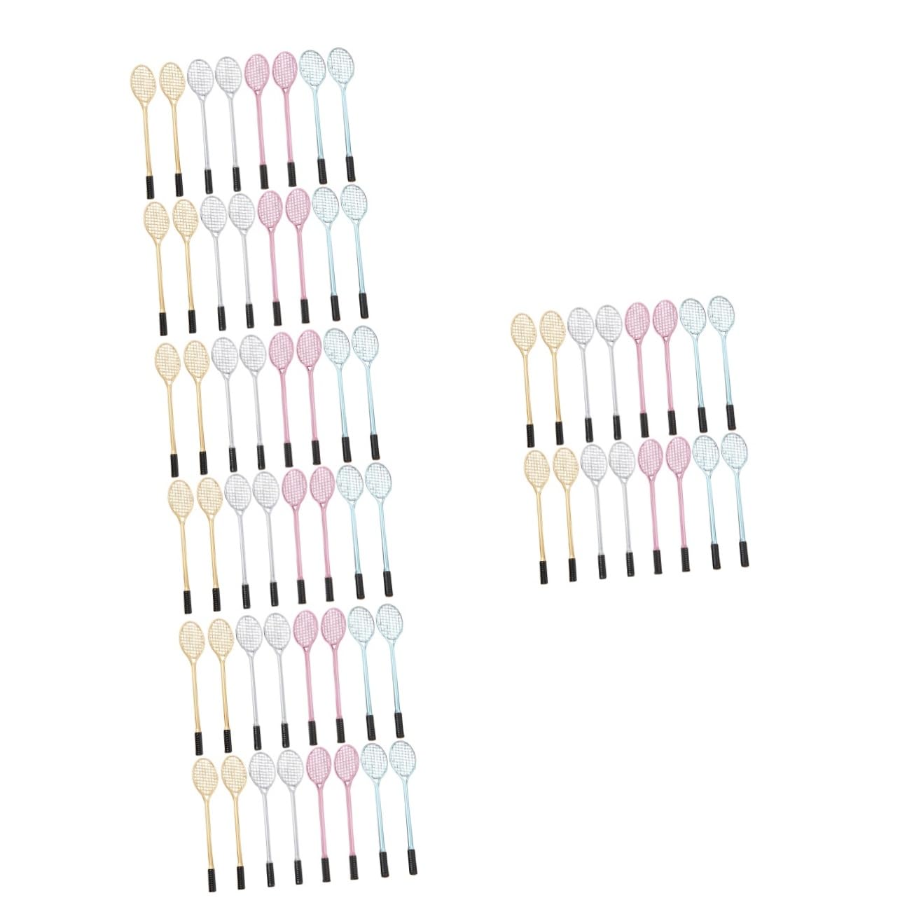 80pièces Stylo Gel Forme De Raquette Stylos Mignons à Encre Gel Pour École Et Bureau Pratique Et Amusant Pour Adultes