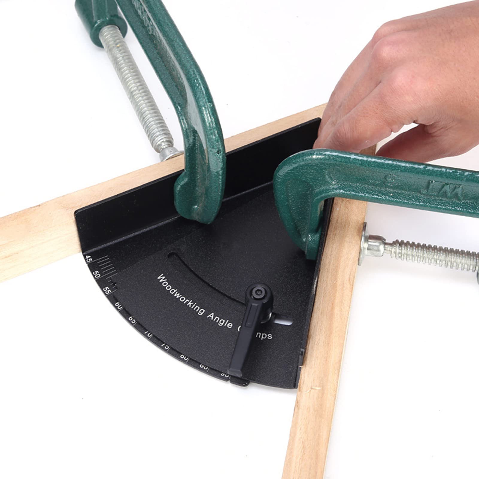 Adjustable Aluminum Corner Clamp - 45/90/180 Degree Angle Clamp For Woodworking & Assembly