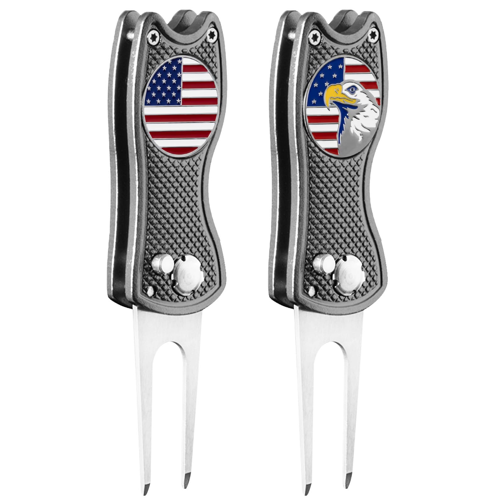 FINGER TEN Golf Divot Repair Tool &amp; Ball Marker