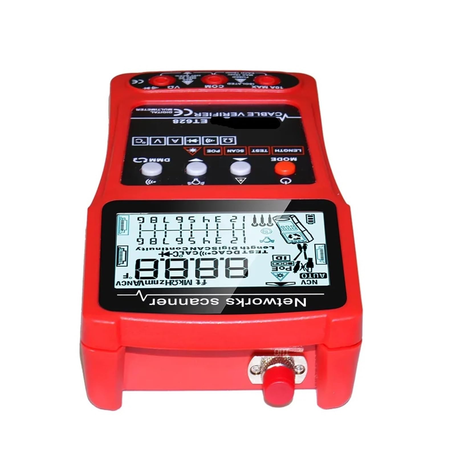 Tester kabli LAN, wizualny lokalizator uszkodzeń, multimetr, mapowanie, sieciowych POE RJ45 - Omni-Check
