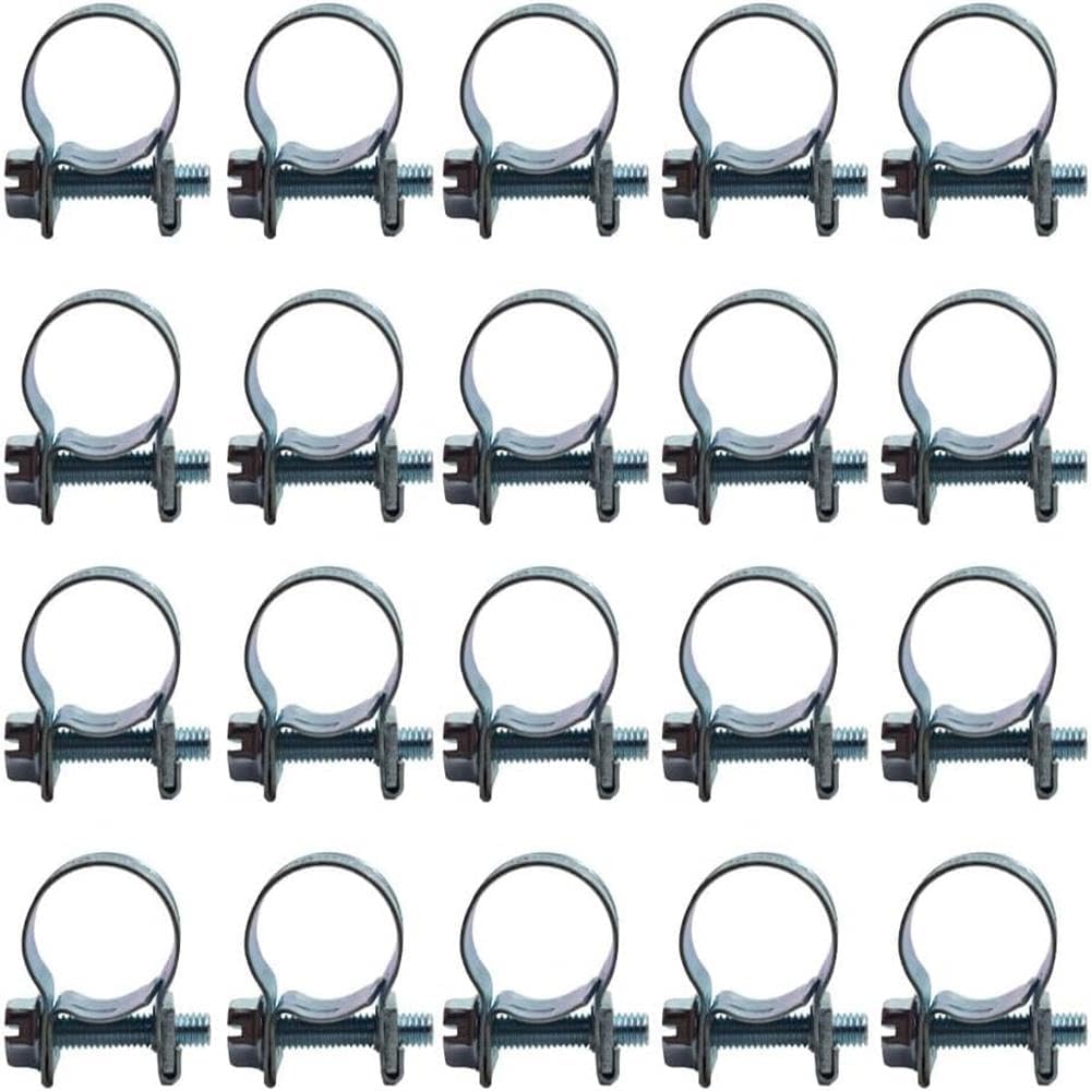 Genuine 19/32" 13mm - 15mm 20Pcs Fuel Injection Hose Clamp/Fuel Clamps OEM Replacement