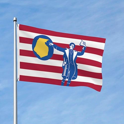 Miniatura 2 de Bandera del condado de Frederick, bandera de Maryland de 3 x 5 pies, pancarta de poliéster de doble cara para decoración de casa al aire libre,