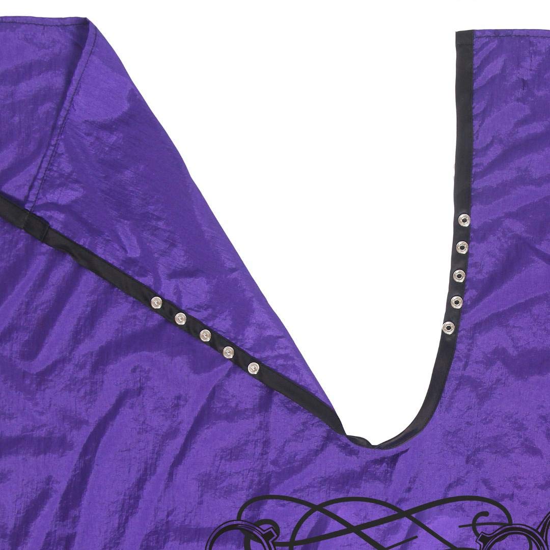 Mane Caper Kid's Purple Salon Quality Cape 26 inch X 35 inch Butterfly Crinkle Nylon Material Light Weight Extra Durable Protection : Beauty & Personal Care