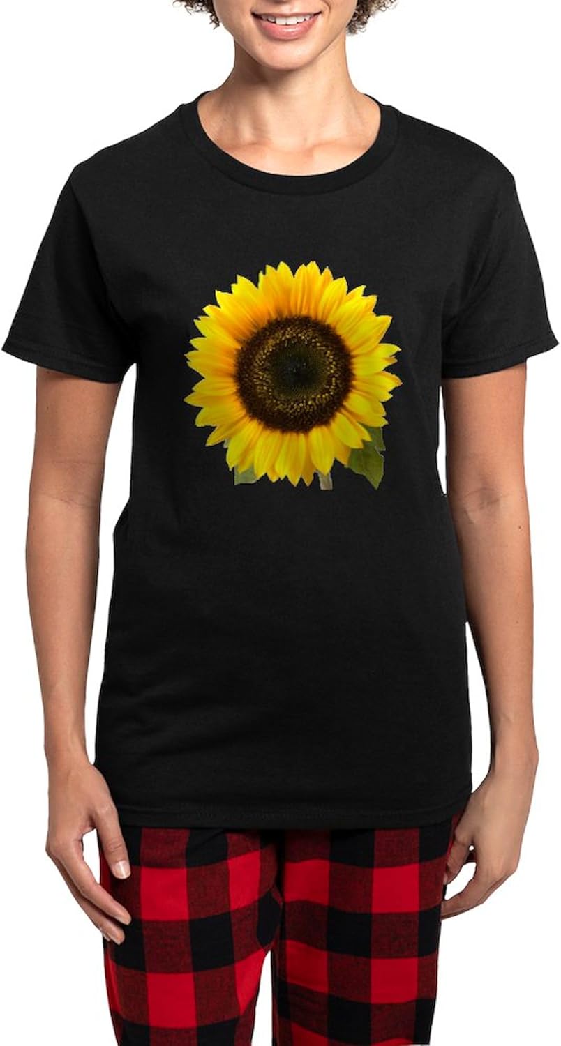 CafePress Sunflower Women's Dark Pajamas Womens Novelty PJ Sleepwear
