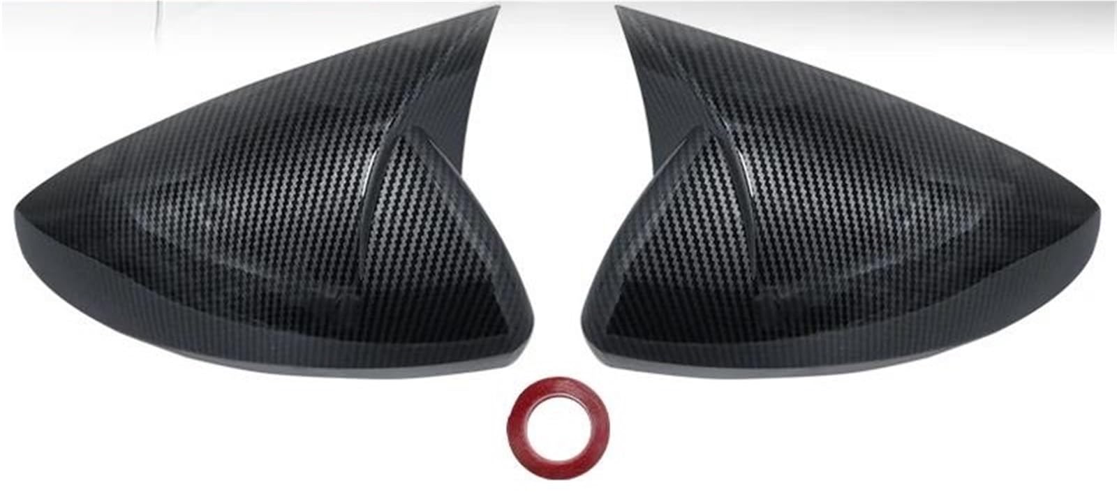 Coques de rétroviseurs pour VW Polo 2018-2023 design carbone noir - 5