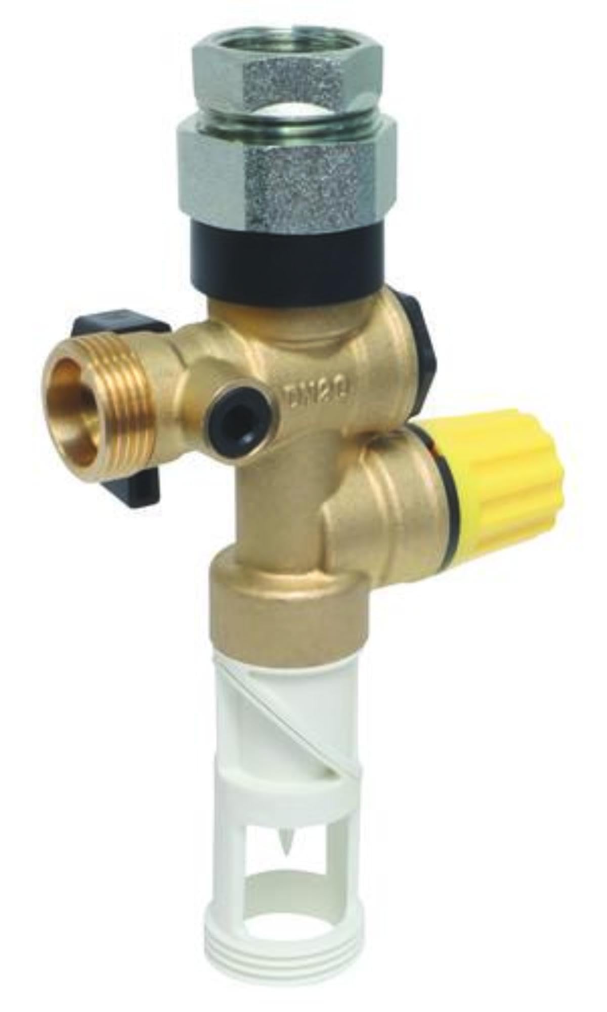 SOMATHERM FOR YOU - Gruppo di Doppia Sicurezza in Teflon Orientabile con Raccordo Dielettrico - Ideale per Proteggere le tue Installazioni Dall'Acqua Calcarea - Dimensione: 1/2"