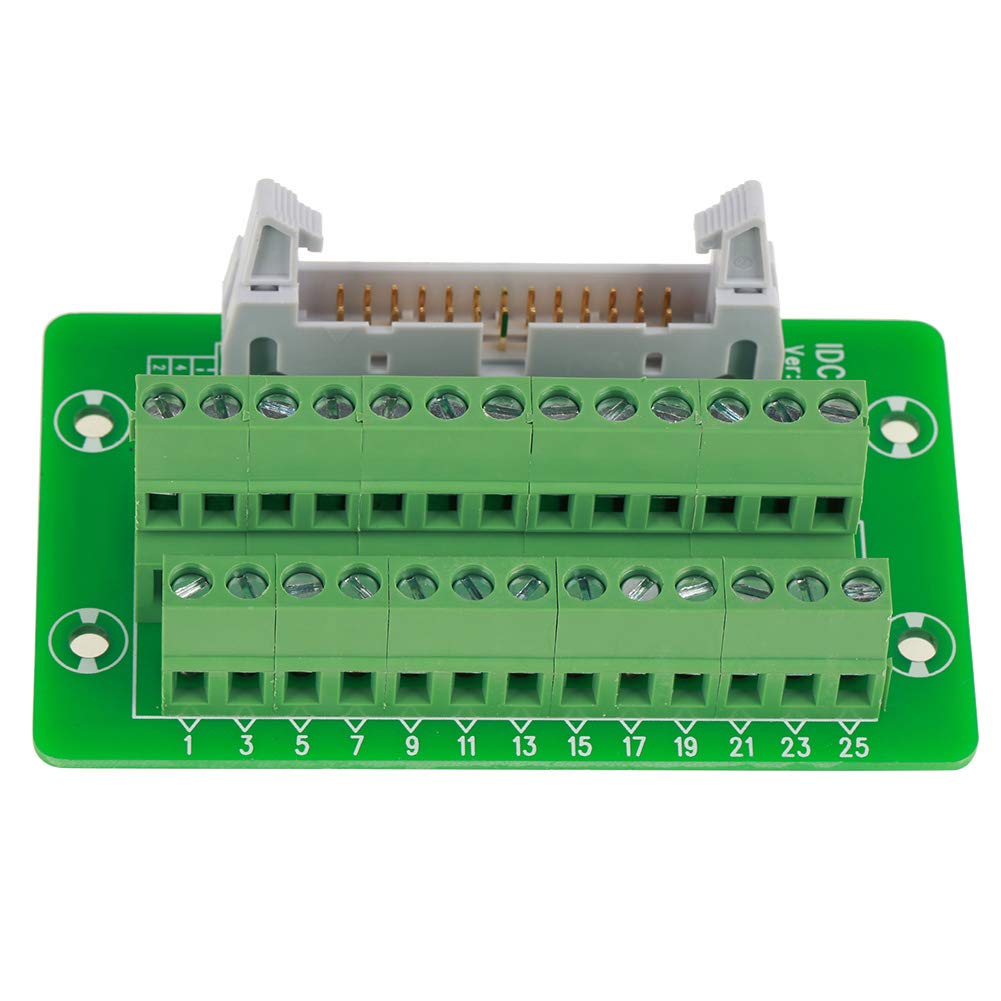 Generic IDC26P DIN-Schiene 26-poliges -Board-Modul für Anschlussblöcke, 5-Mm-Montageschnittstelle, Kompakte Struktur, Umweltfreundliches Material für Schienen mit Einer Breite von 35/32/15 Mm