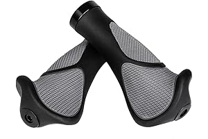Anti-Fatigue Gel Handlebar Bike Grips with Shock Absorption Foam