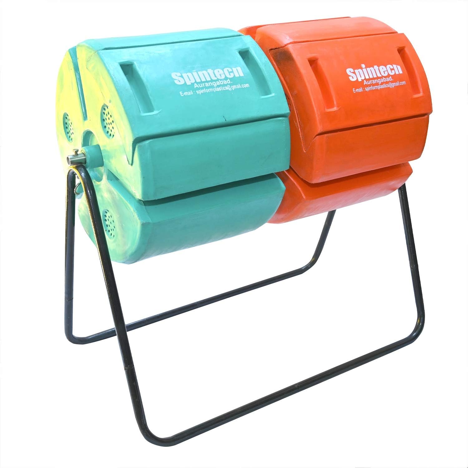 Spintech 30L+30L Dual Compost Tumbler – Twin Drum Rotating Compost Bin for Balcony/Garden, UV-Stabilized, Rodent & Monkey Proof, Organic Waste Composter, Ideal for Apartments, Easy to Use-image-29