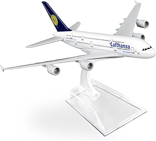 SimplyAir 1/400 Lufthansa A380-800 Airplane Model Kits die-cast alloys Airplane Model for Collection and Display