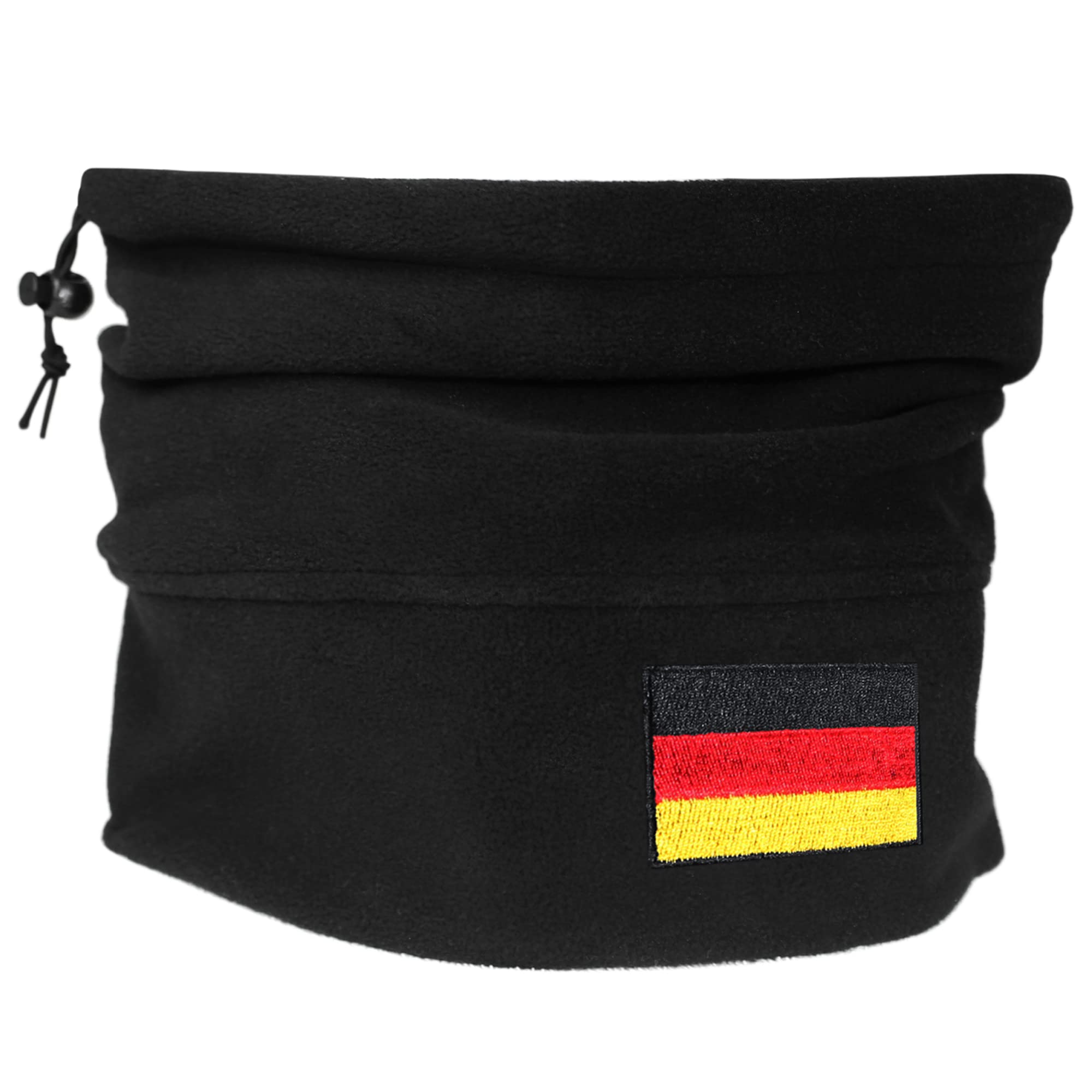 Teddyt's Men's Germany Black Deutschland Flag Winter Thermal Snood With Toggle (Germany)